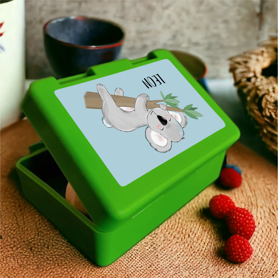 Brotzeitbox / Lunchbox "Koala"mit Wunschnamen