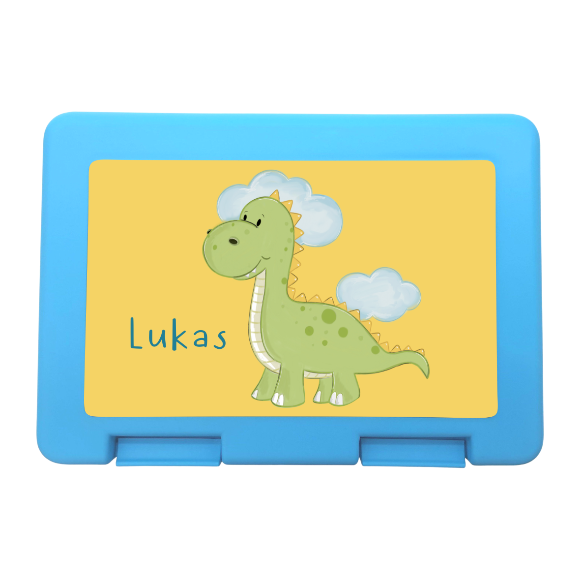Brotzeitbox / Lunchbox "Dino" mit Wunschnamen