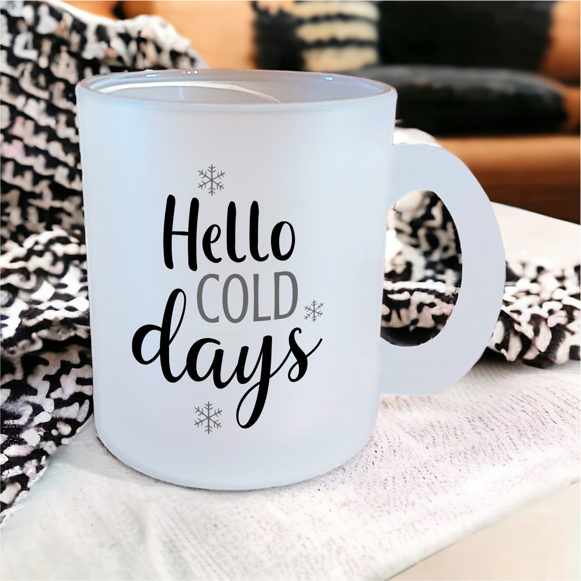 Glastasse "Hello cold days"