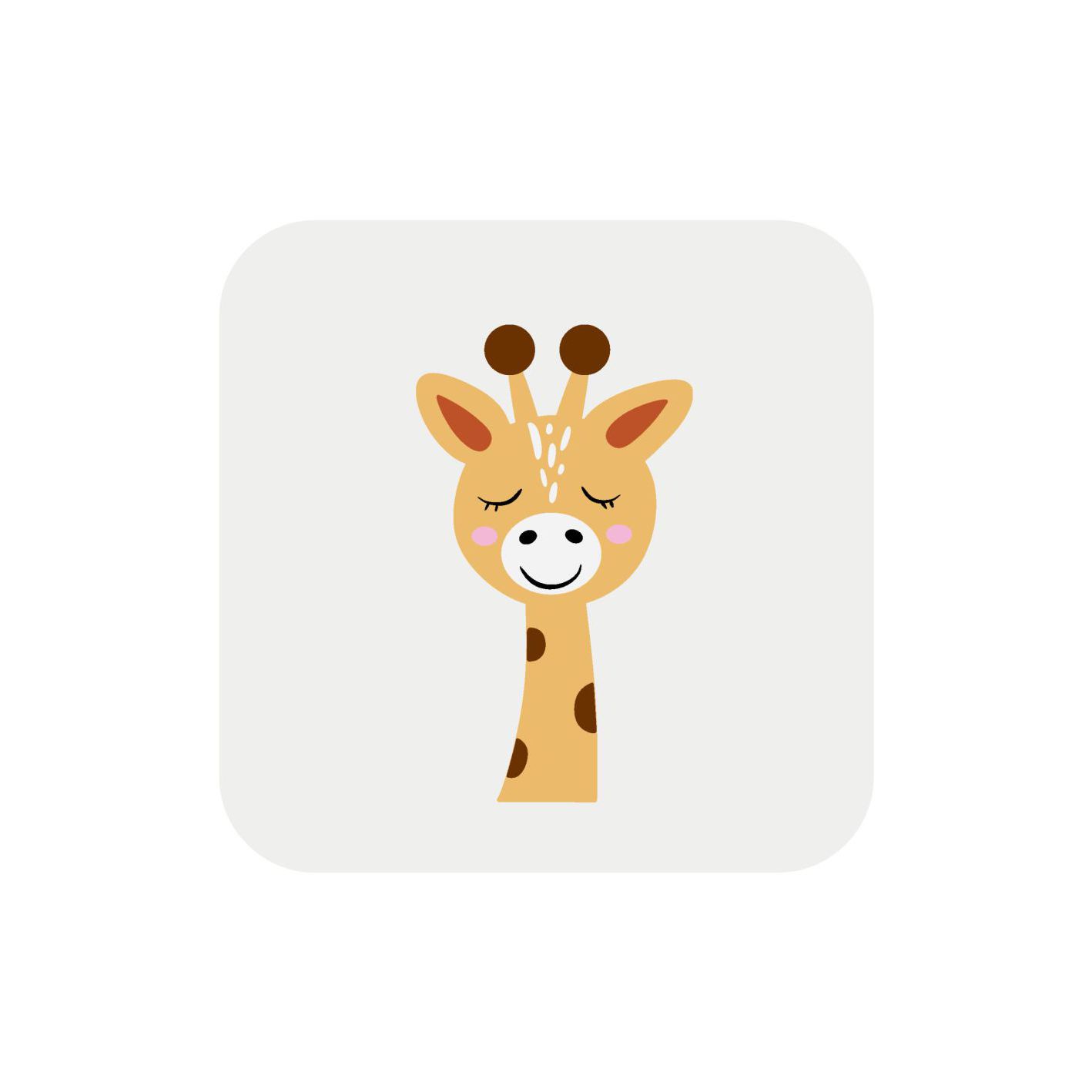 Hartfaseruntersetzer "Giraffe"