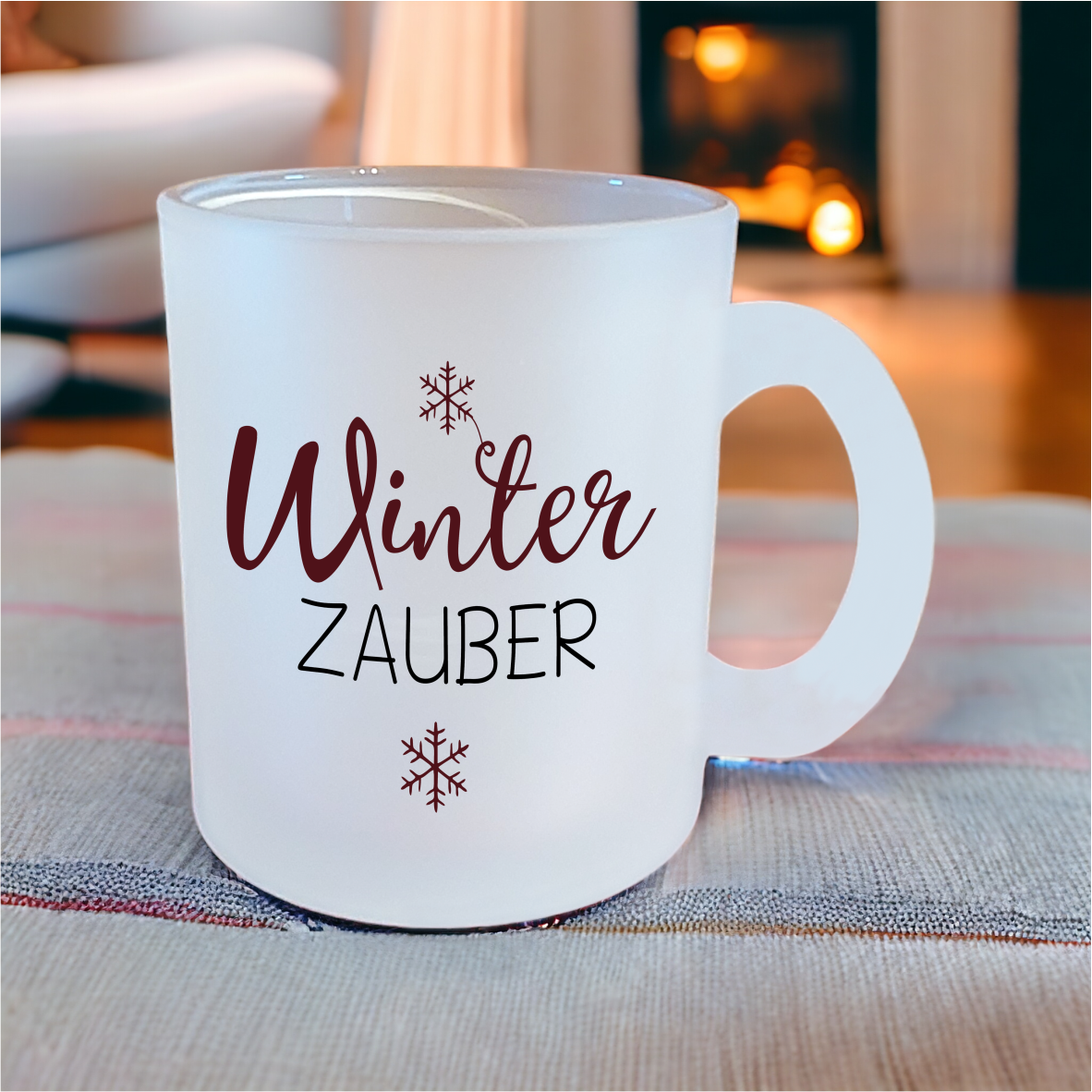 Glastasse "Winterzauber"