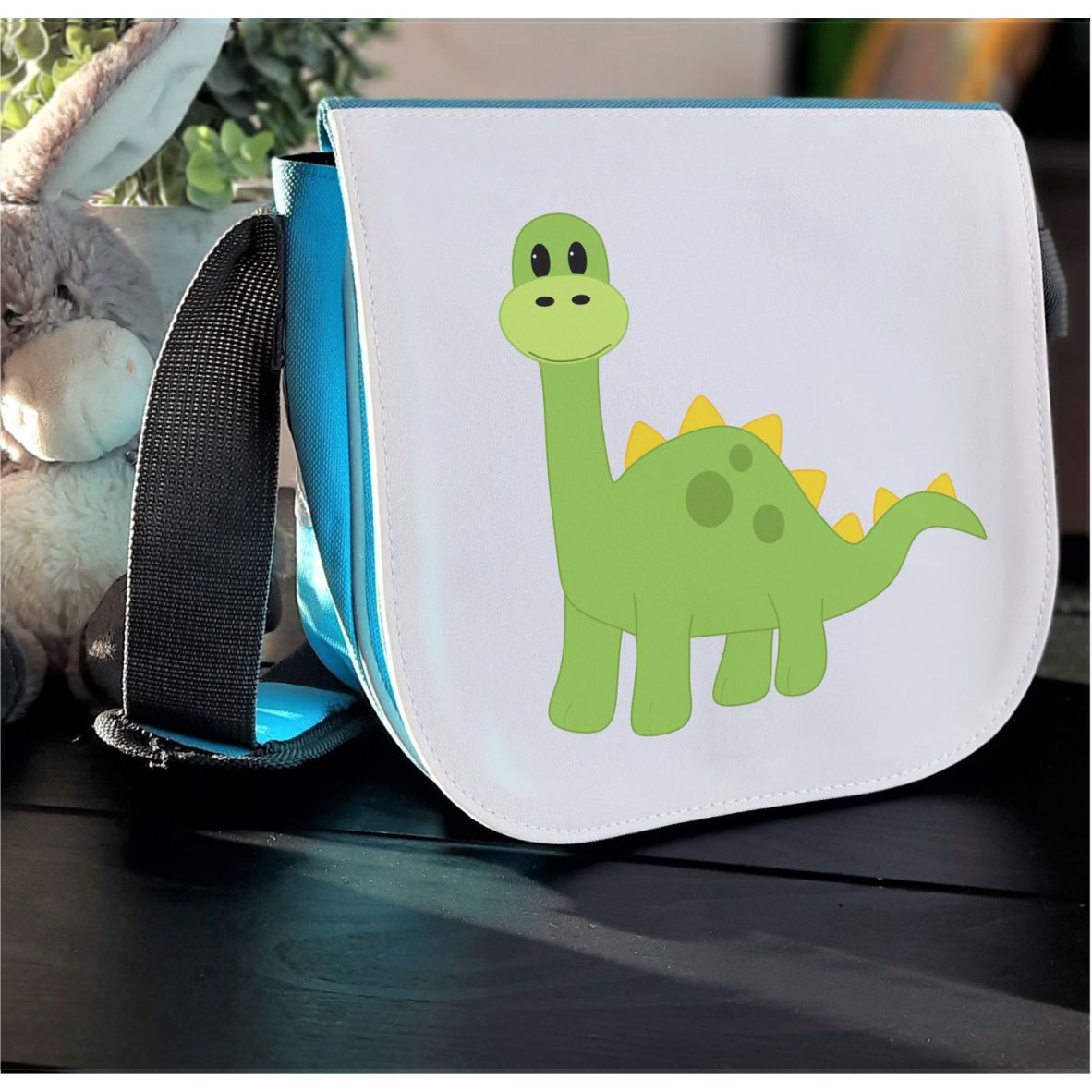 Kindergartentasche "Dino", hellblau