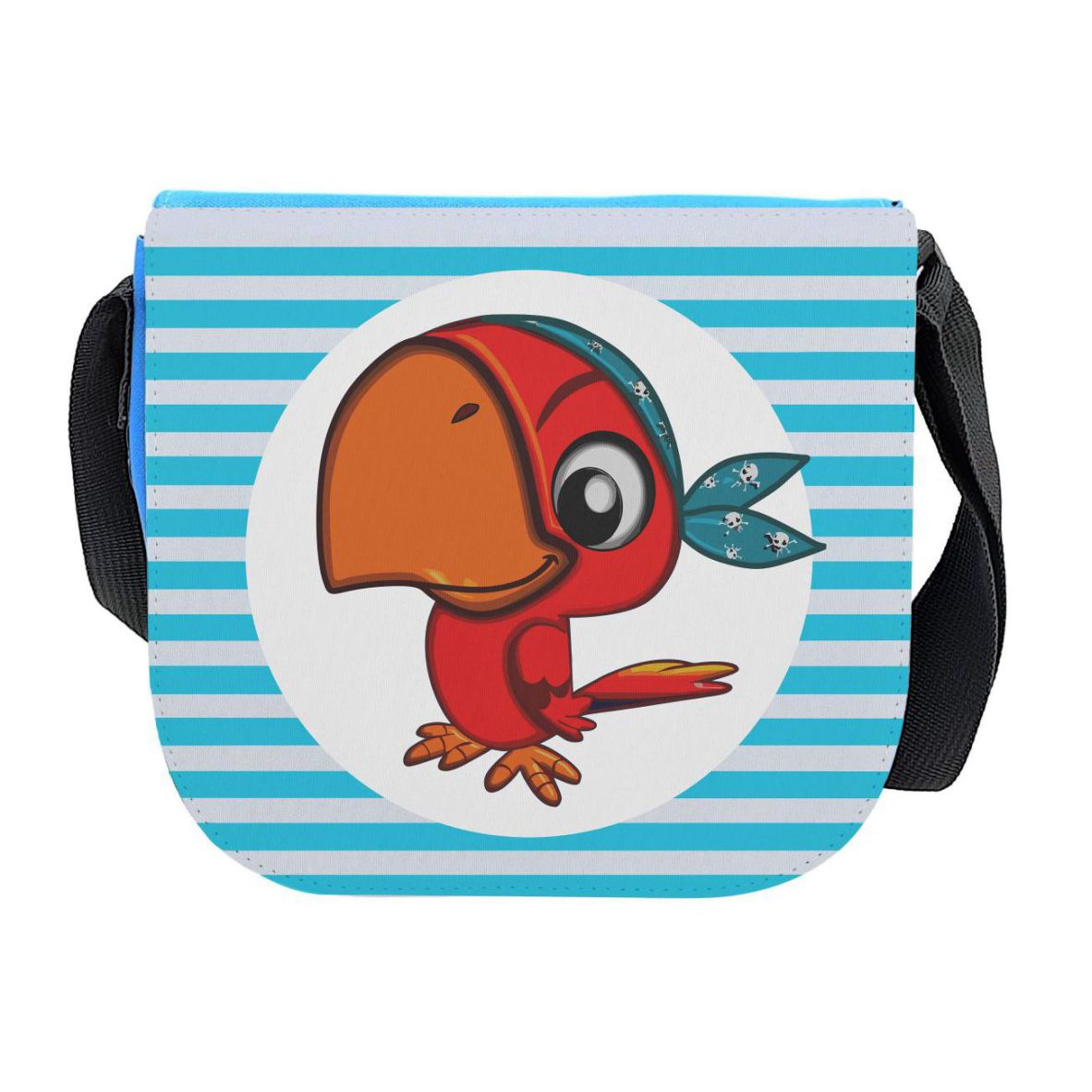 Kindergartentasche "Papagei", hellblau