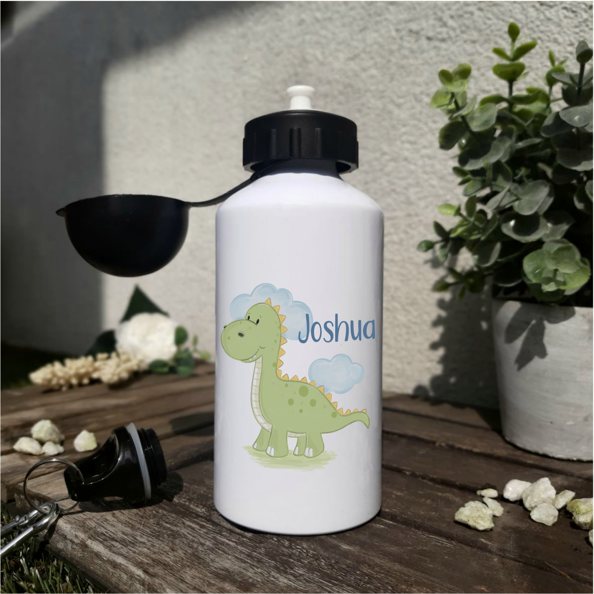 Trinkflasche "Dino", mit Wunschnamen