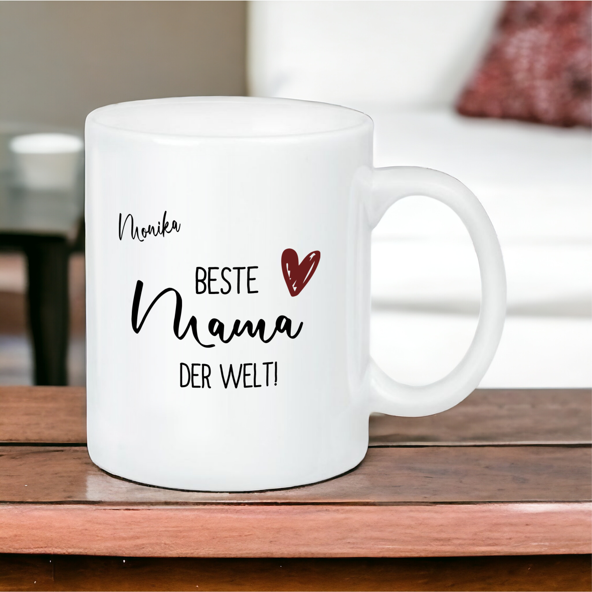 Keramik Tasse glänzend "Beste Mama der Welt"