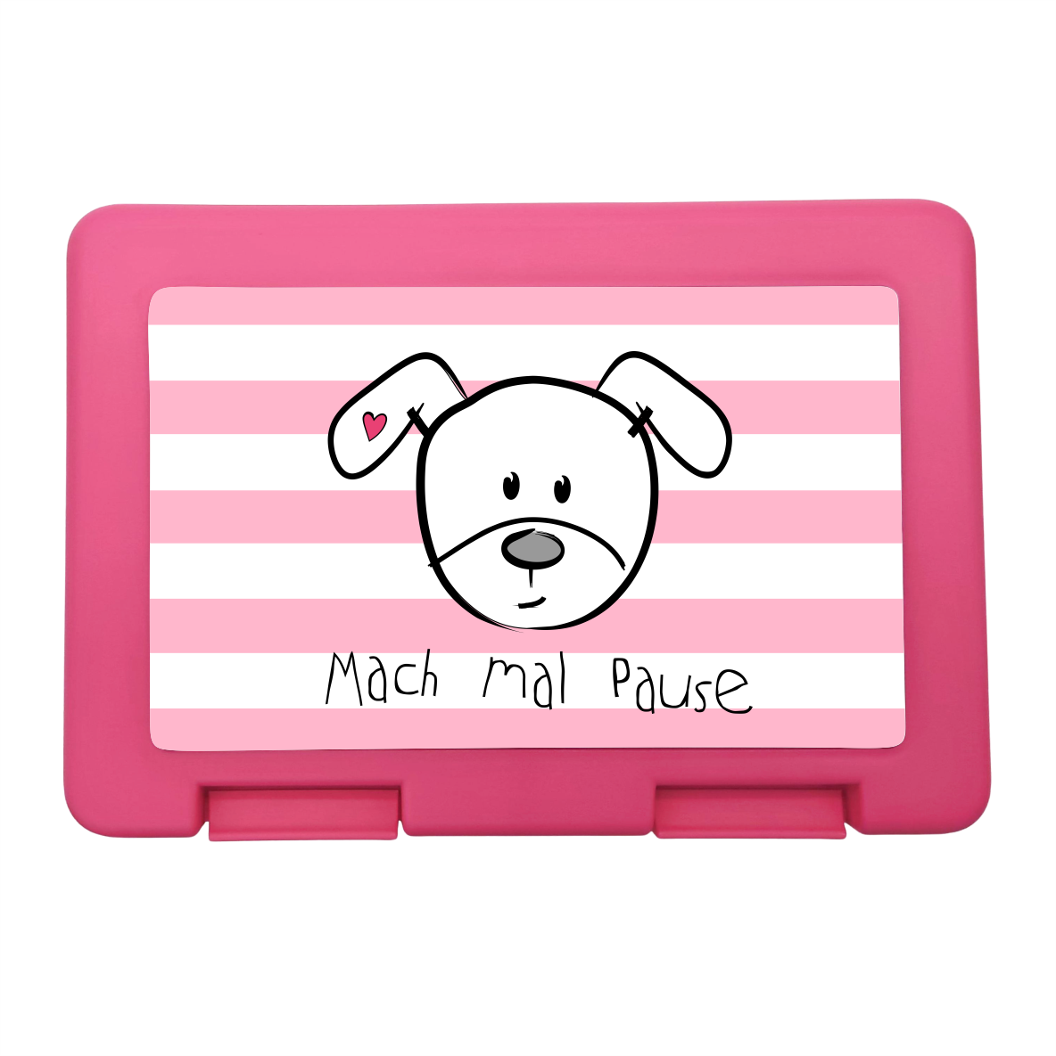 Brotzeitbox / Lunchbox  Kuddels Hund - "Mach mal Pause"